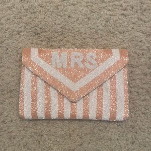 Brand new * Mrs beaded clutch and crossbody